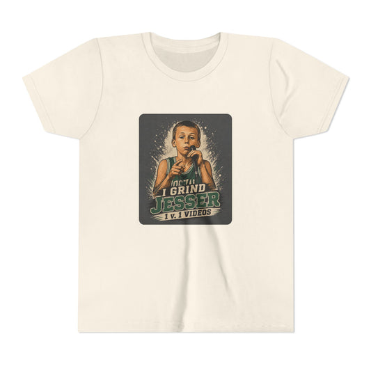 Youth Tee — Grind 1 v. 1 Jesser Videos - Jimmy V Tee