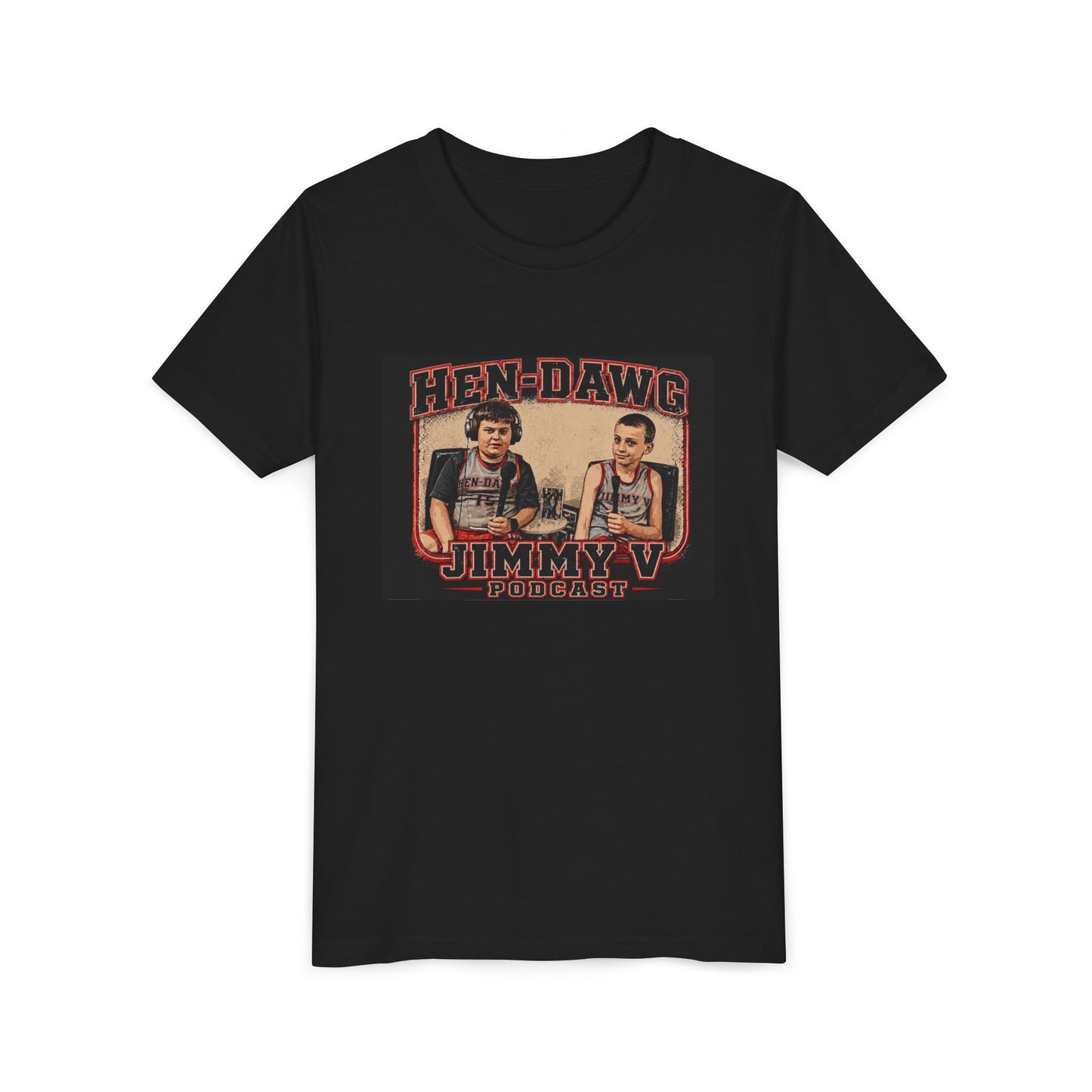 Youth Tee — HEN-DAWG Jimmy V Vintage Basketball Tee